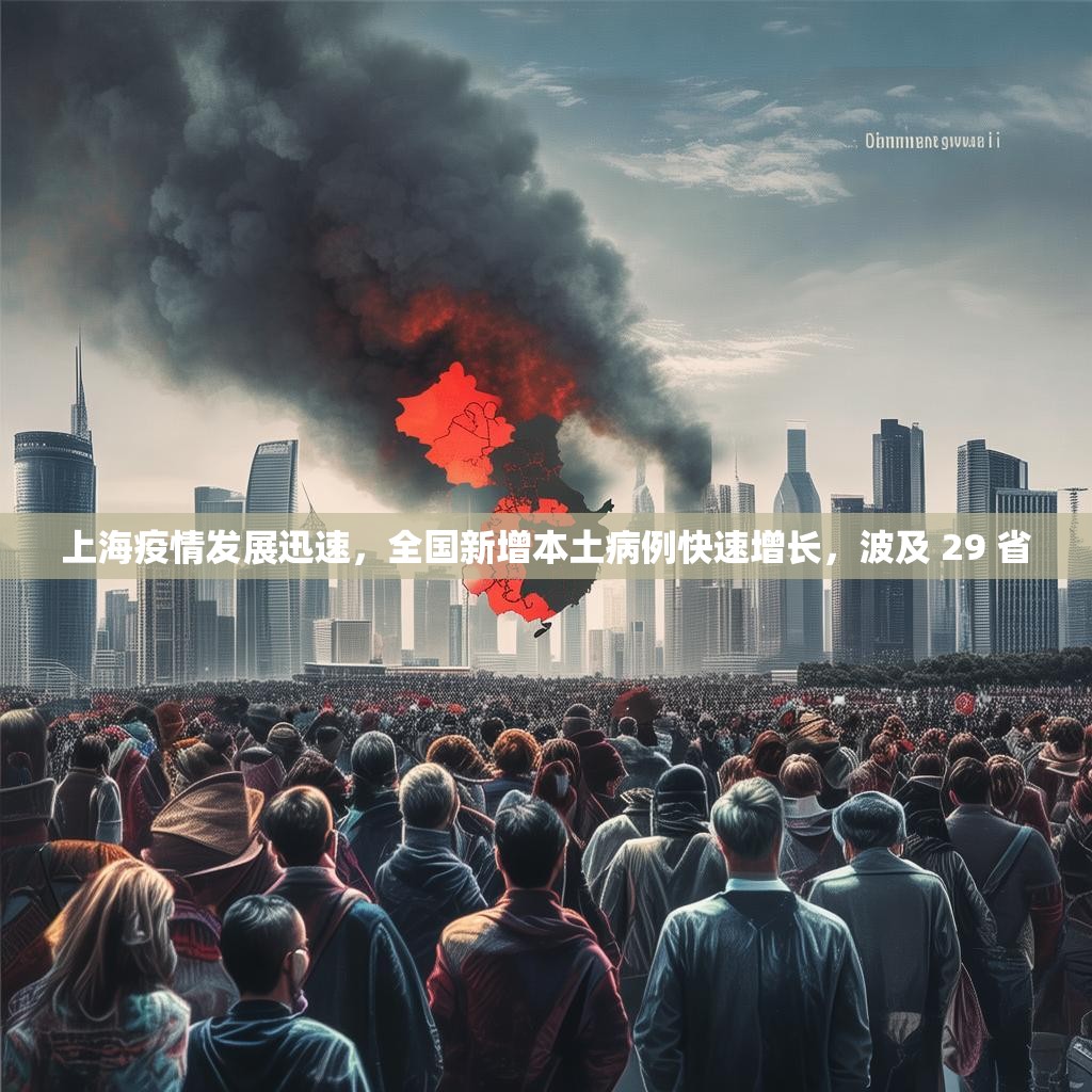 上海疫情发展迅速，全国新增本土病例快速增长，波及 29 省