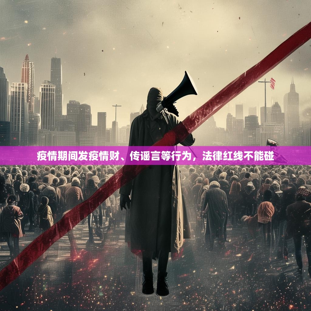 疫情期间发疫情财、传谣言等行为，法律红线不能碰