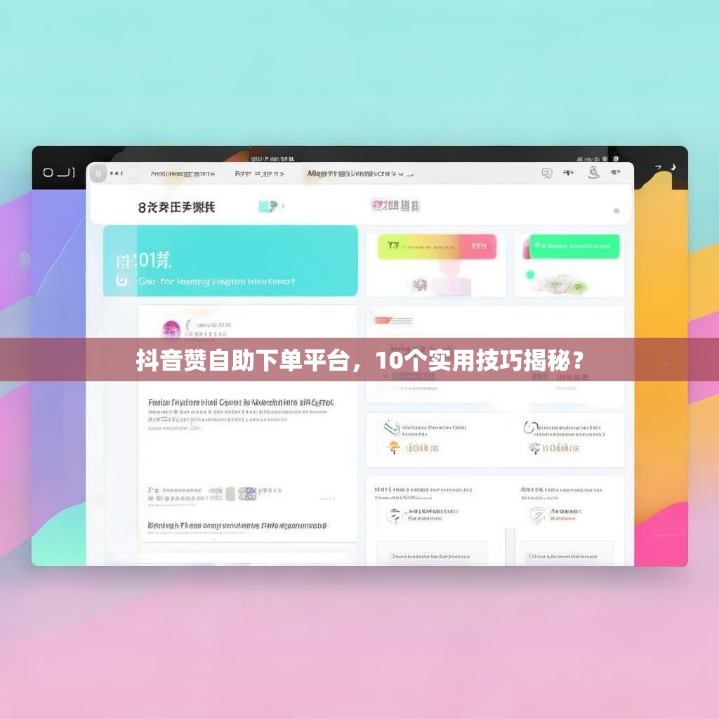 抖音赞自助下单平台，10个实用技巧揭秘？