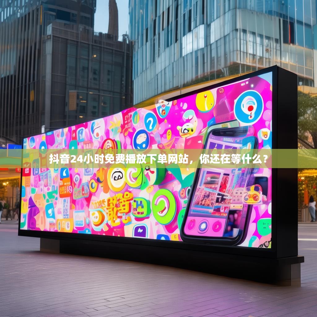 抖音24小时免费播放下单网站，你还在等什么？