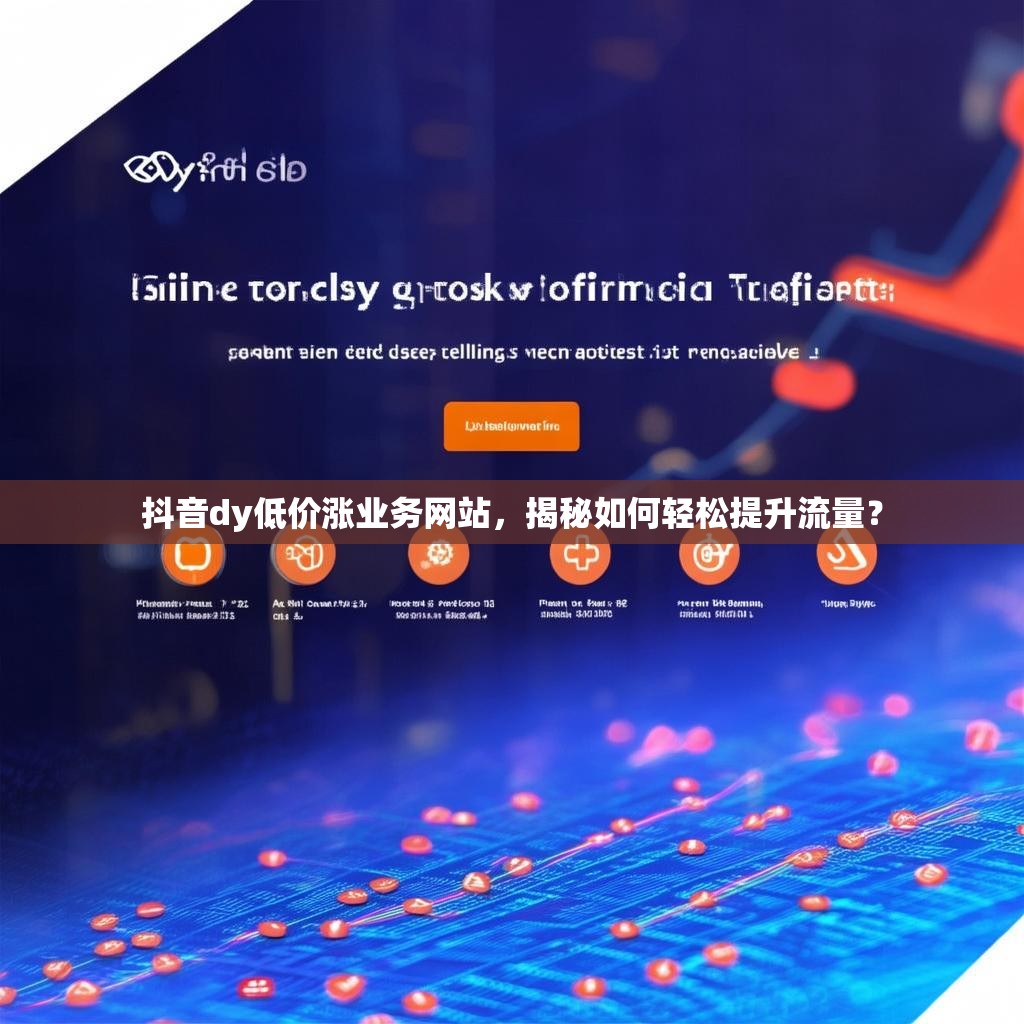 抖音dy低价涨业务网站，揭秘如何轻松提升流量？
