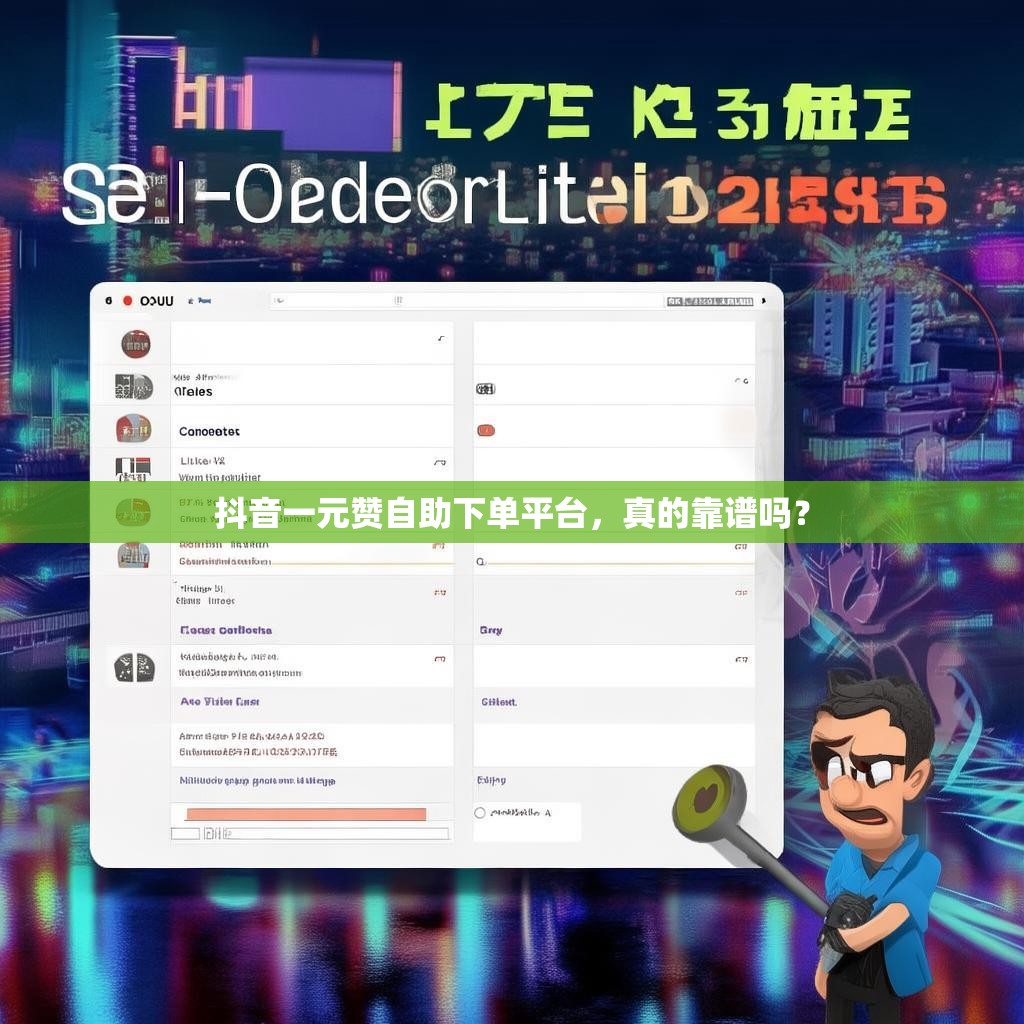 抖音一元赞自助下单平台，真的靠谱吗？