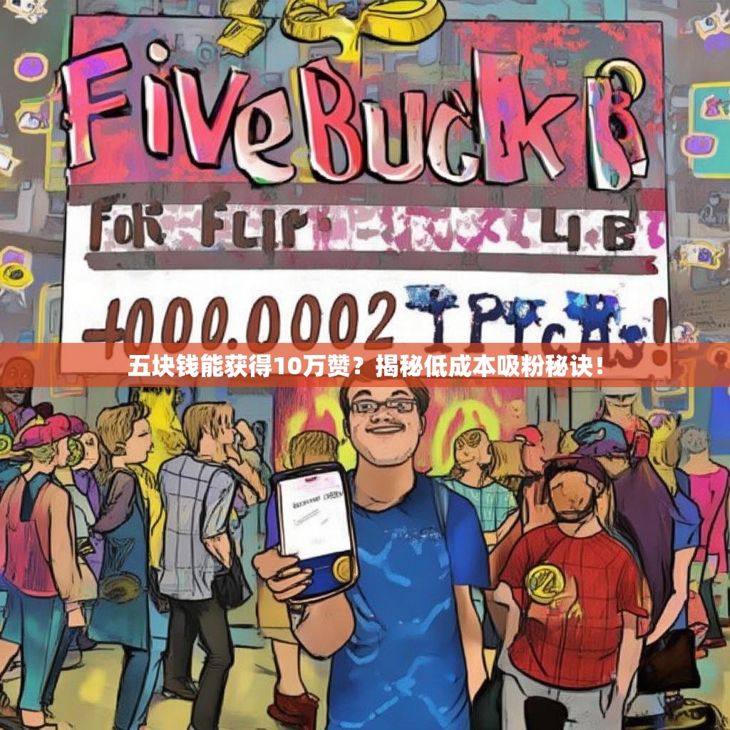 五块钱能获得10万赞？揭秘低成本吸粉秘诀！