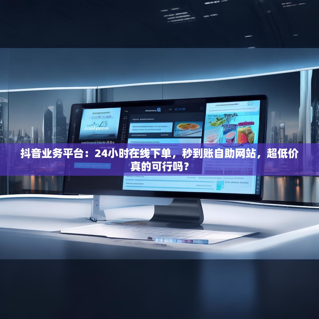 抖音业务平台：24小时在线下单，秒到账自助网站，超低价真的可行吗？