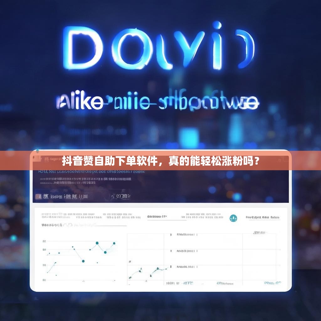 抖音赞自助下单软件，真的能轻松涨粉吗？