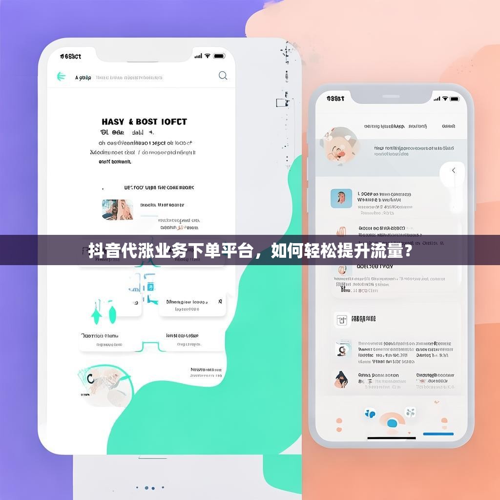 抖音代涨业务下单平台，如何轻松提升流量？
