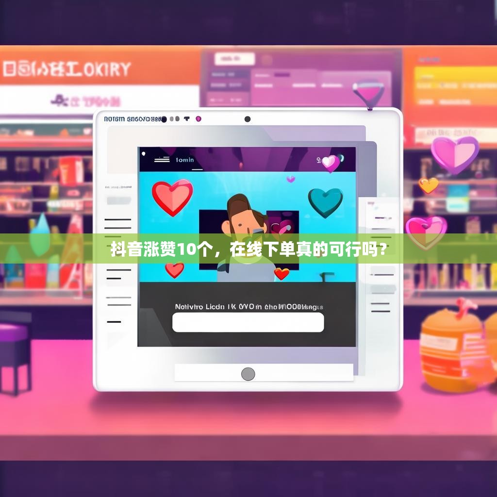 抖音涨赞10个，在线下单真的可行吗？