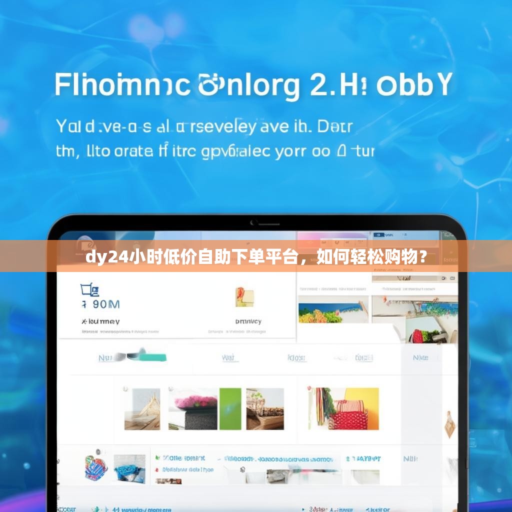 dy24小时低价自助下单平台，如何轻松购物？