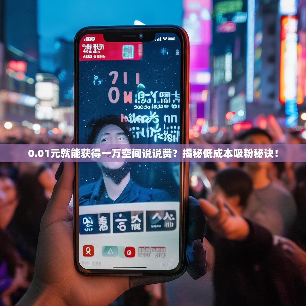 0.01元就能获得一万空间说说赞？揭秘低成本吸粉秘诀！