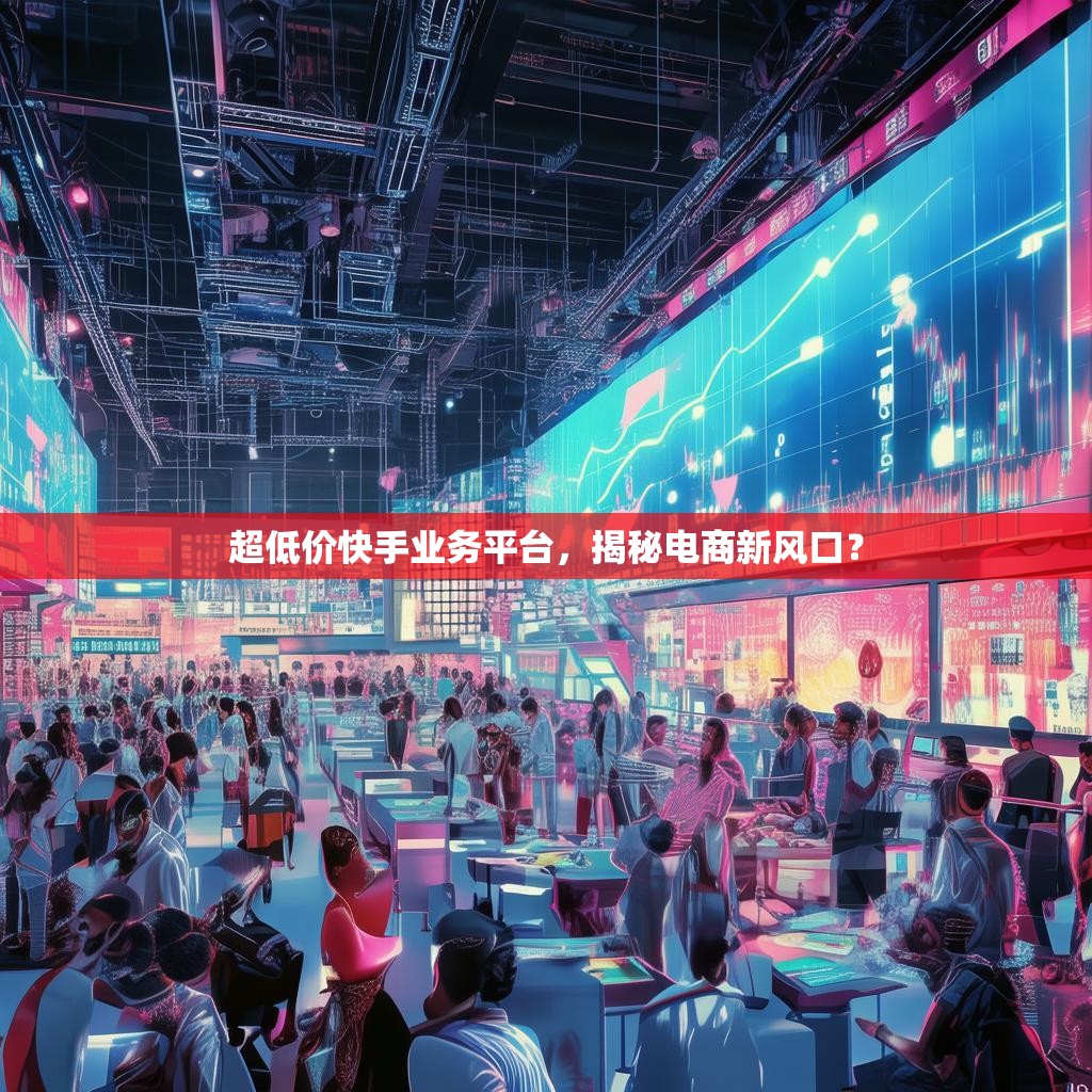 超低价快手业务平台，揭秘电商新风口？