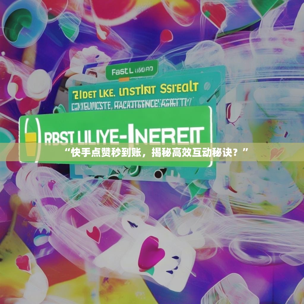“快手点赞秒到账，揭秘高效互动秘诀？”