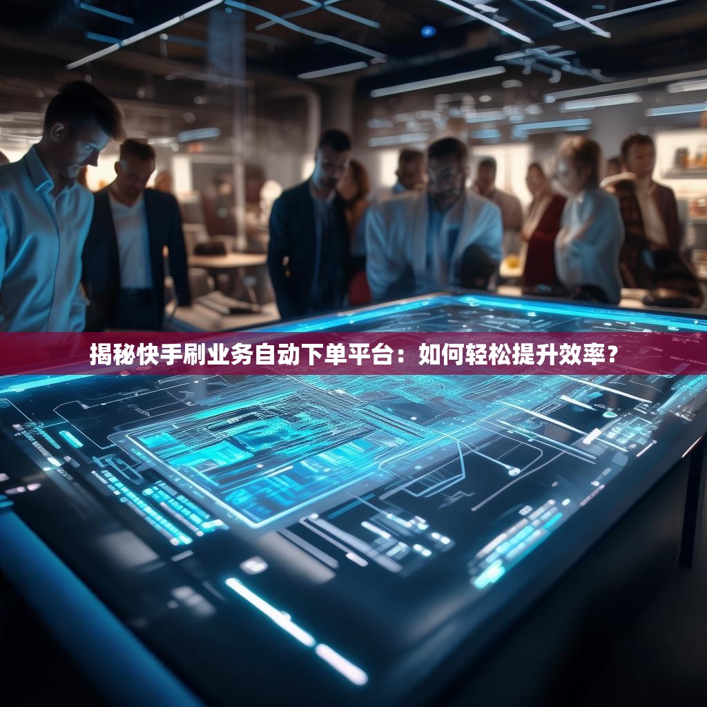 揭秘快手刷业务自动下单平台：如何轻松提升效率？