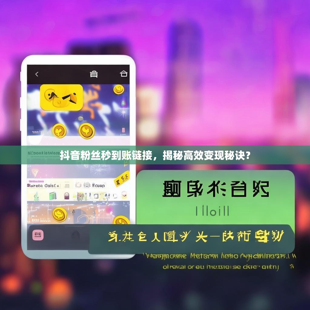 抖音粉丝秒到账链接，揭秘高效变现秘诀？