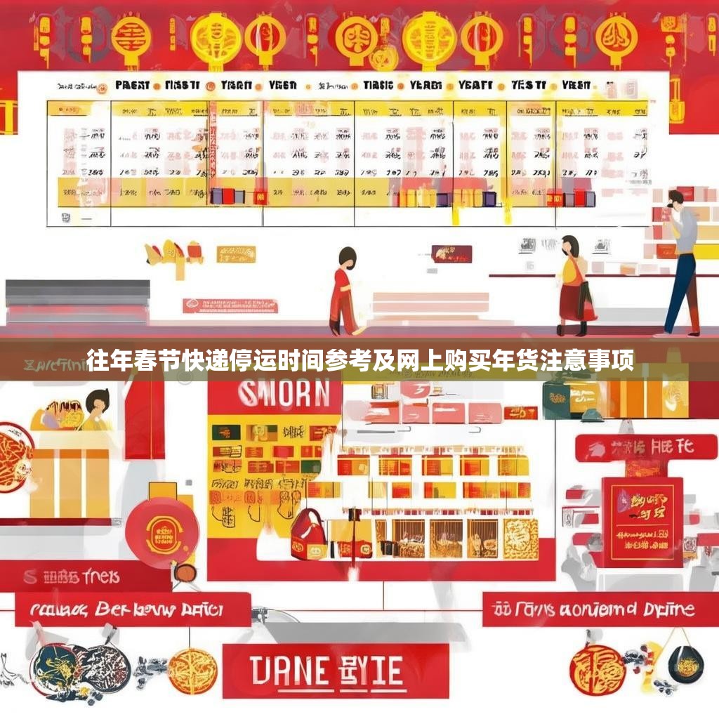 往年春节快递停运时间参考及网上购买年货注意事项
