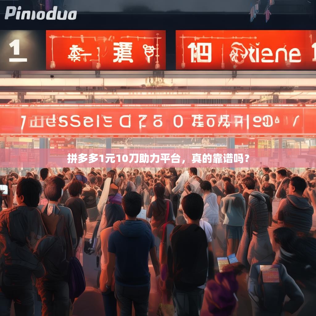 拼多多1元10刀助力平台，真的靠谱吗？