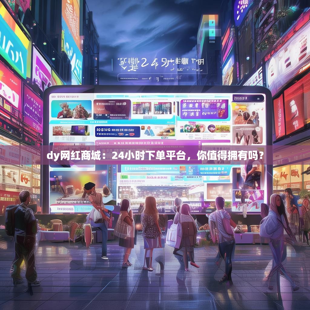 dy网红商城：24小时下单平台，你值得拥有吗？