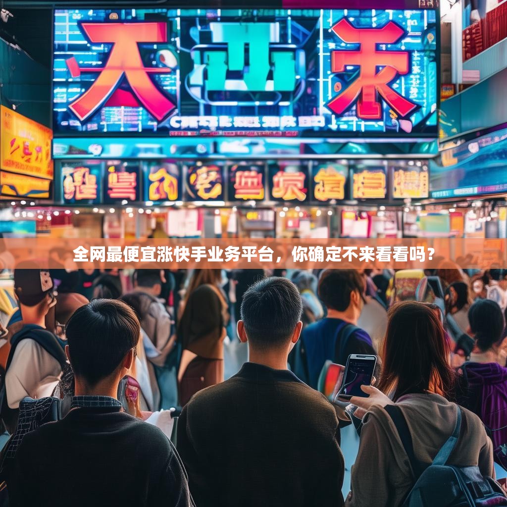 全网最便宜涨快手业务平台，你确定不来看看吗？