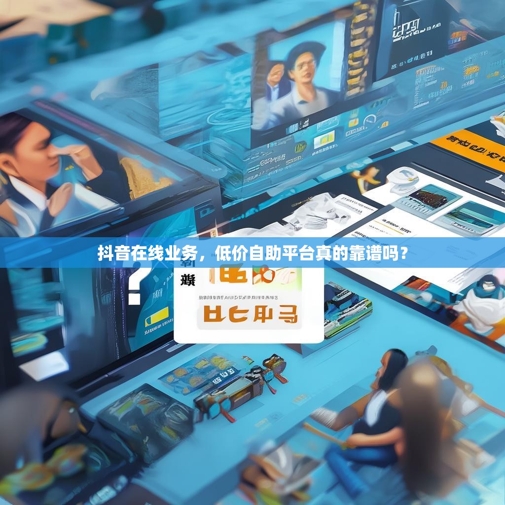 抖音在线业务，低价自助平台真的靠谱吗？