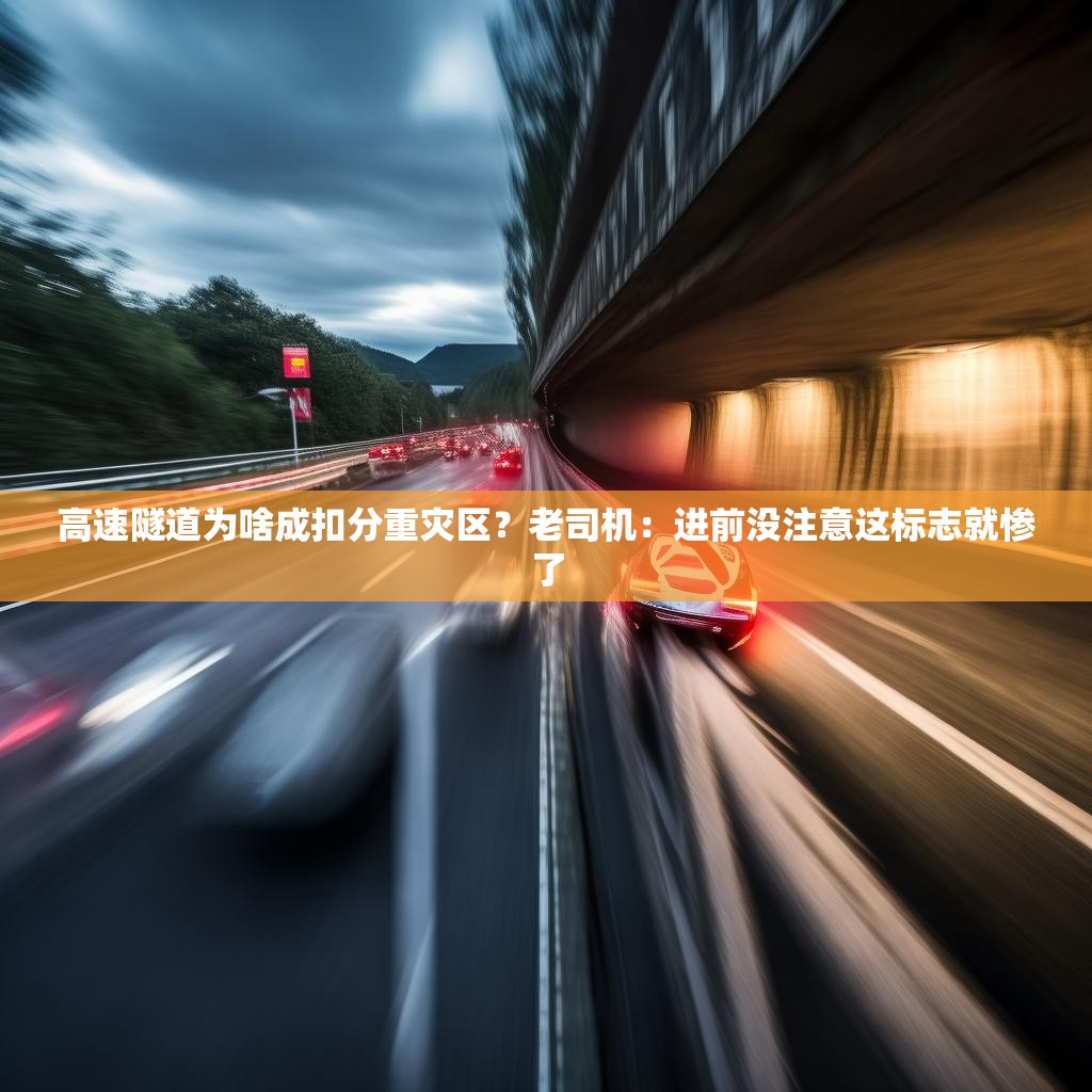 高速隧道为啥成扣分重灾区？老司机：进前没注意这标志就惨了