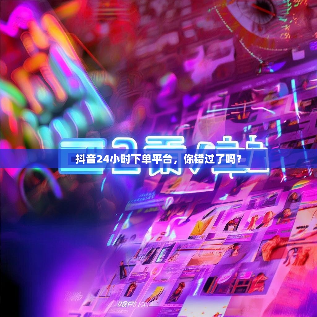 抖音24小时下单平台，你错过了吗？