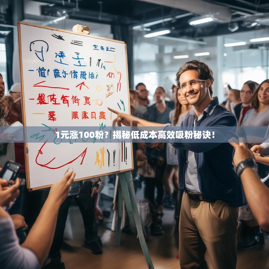 1元涨100粉？揭秘低成本高效吸粉秘诀！