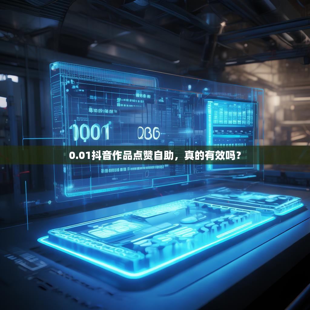 0.01抖音作品点赞自助，真的有效吗？