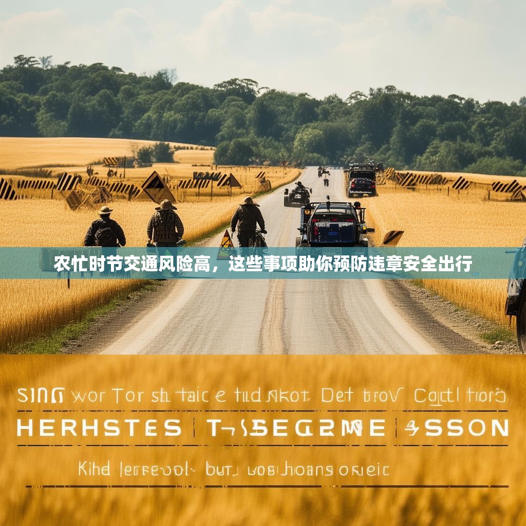 农忙时节交通风险高，这些事项助你预防违章安全出行