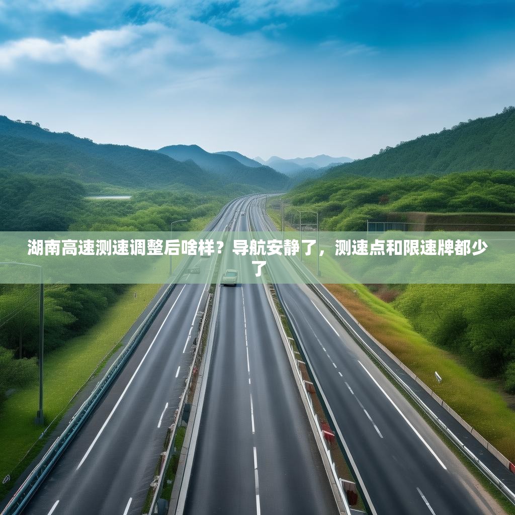 湖南高速测速调整后啥样？导航安静了，测速点和限速牌都少了