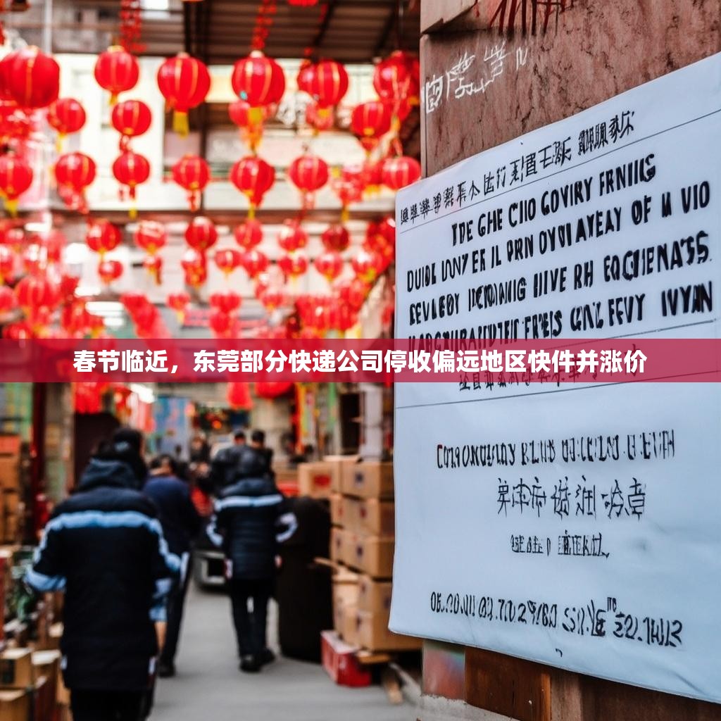 春节临近，东莞部分快递公司停收偏远地区快件并涨价