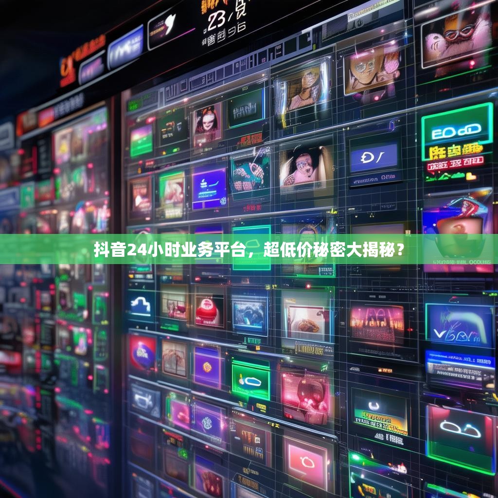 抖音24小时业务平台，超低价秘密大揭秘？