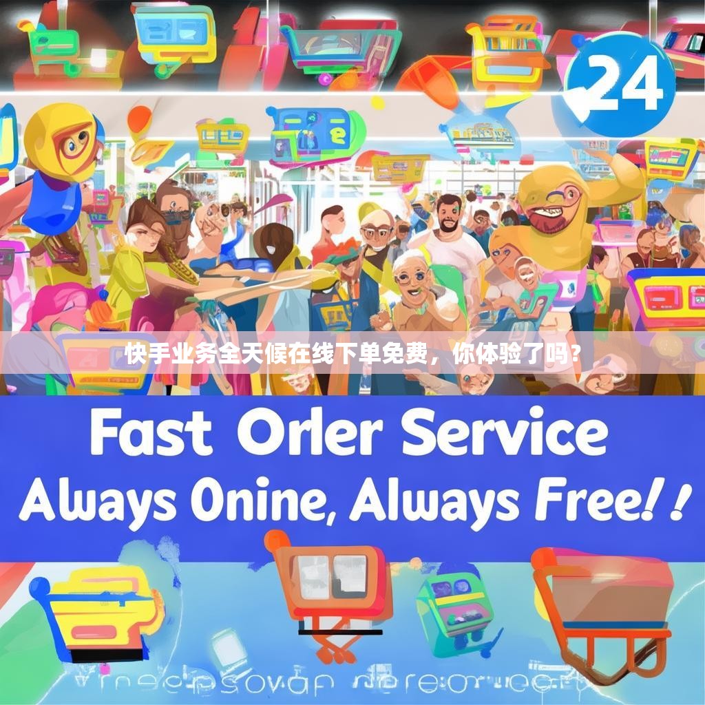 快手业务全天候在线下单免费，你体验了吗？