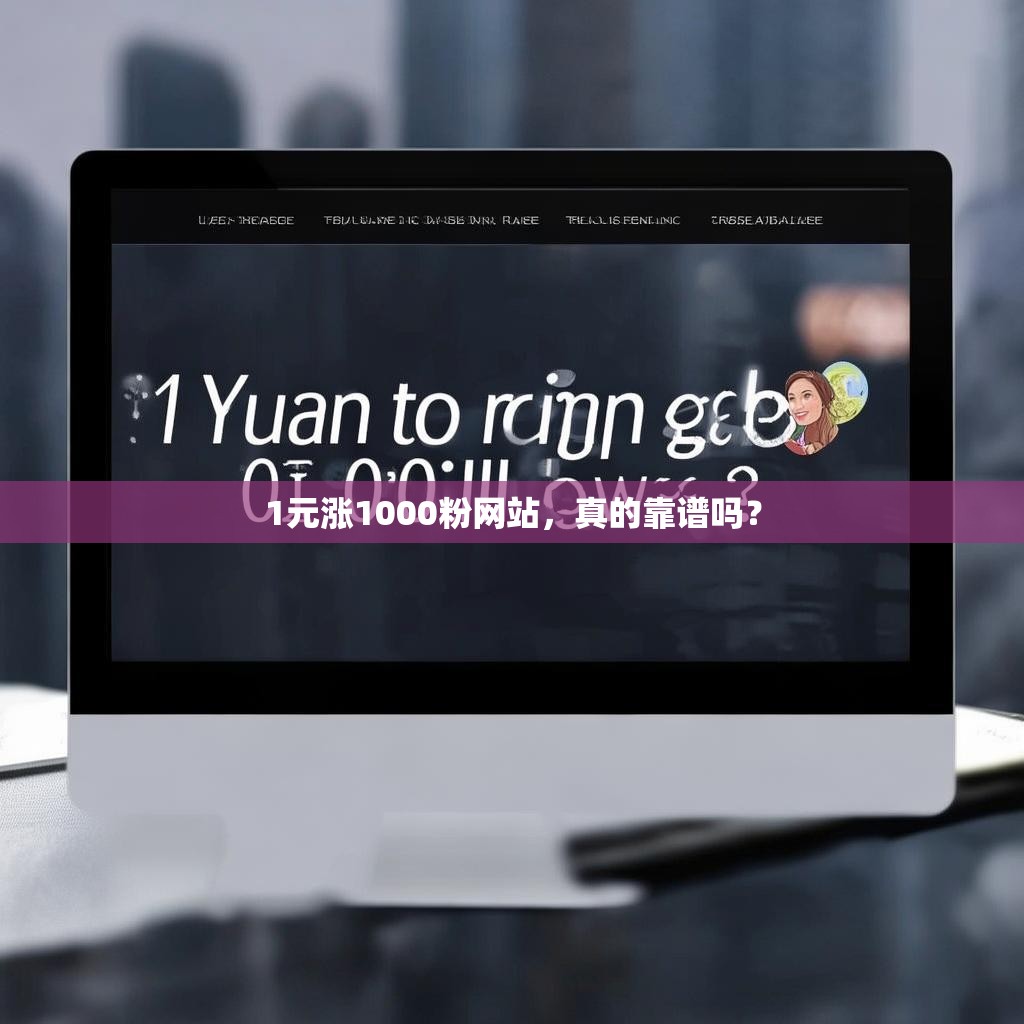 1元涨1000粉网站，真的靠谱吗？