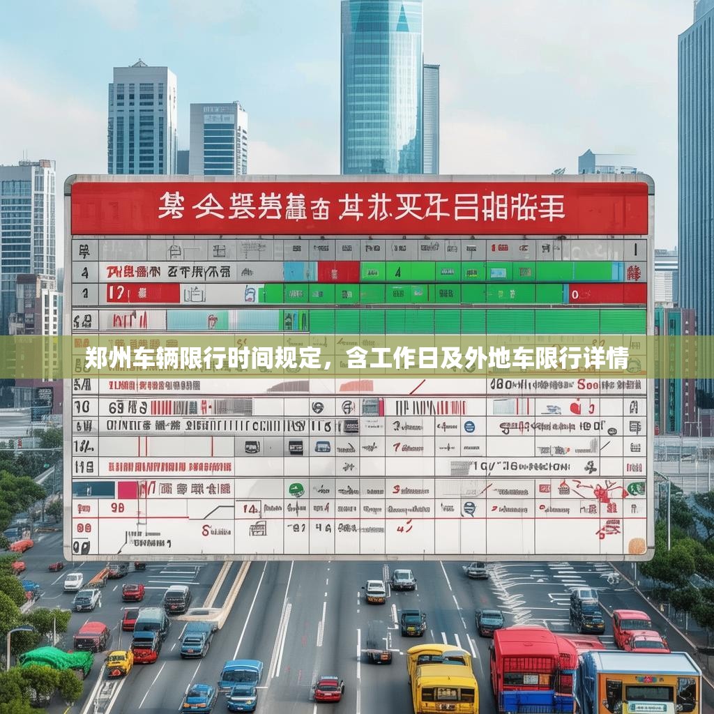 郑州车辆限行时间规定，含工作日及外地车限行详情
