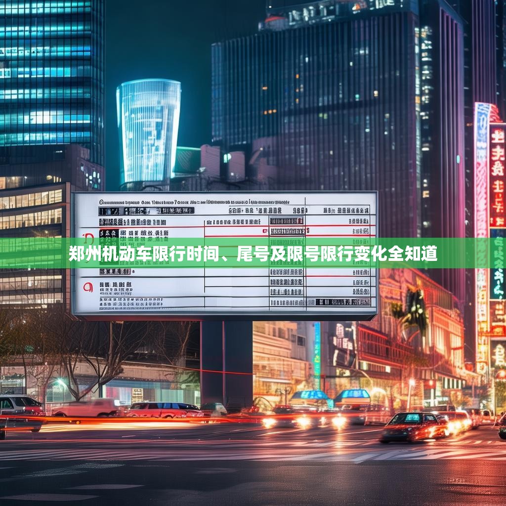 郑州机动车限行时间、尾号及限号限行变化全知道
