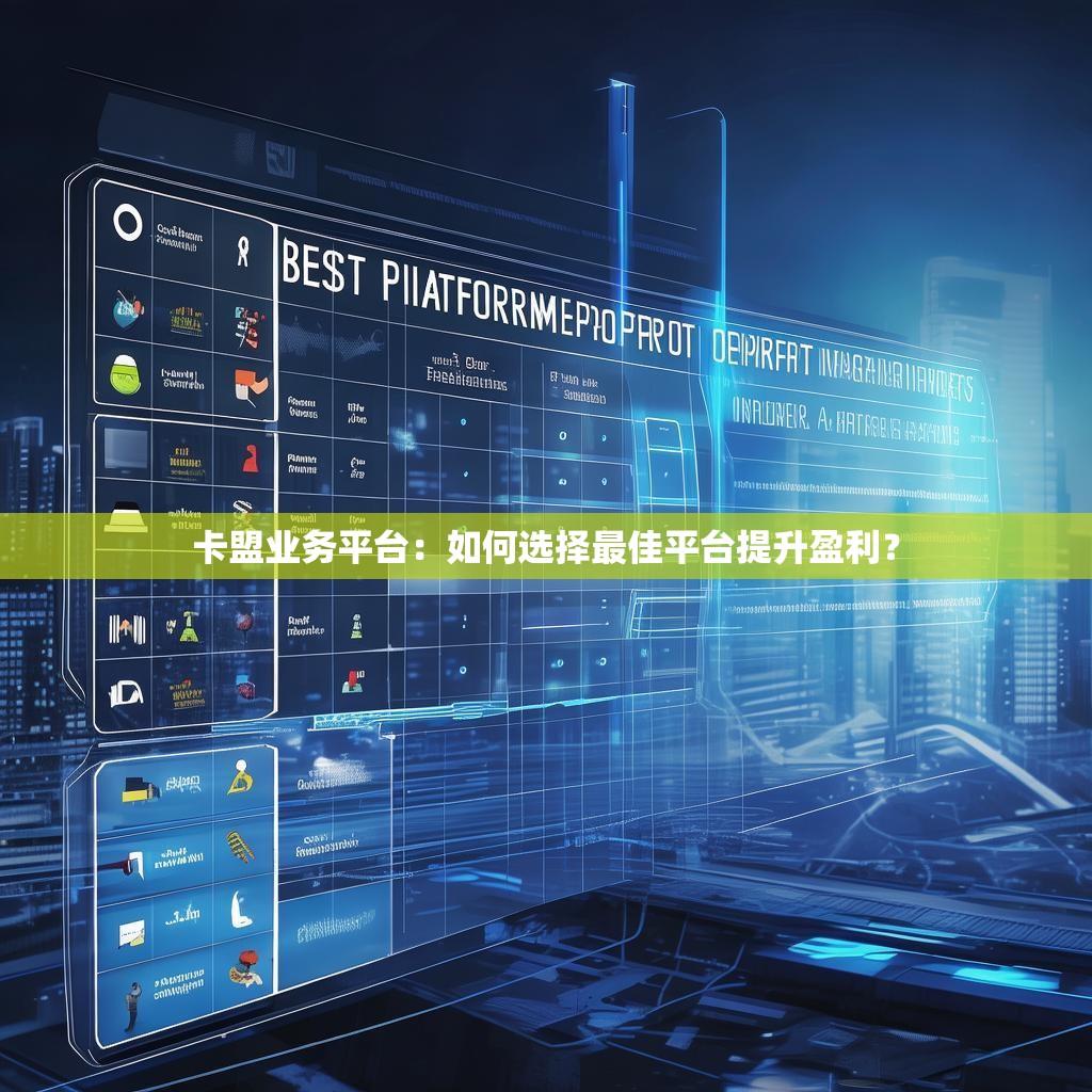 卡盟业务平台：如何选择最佳平台提升盈利？
