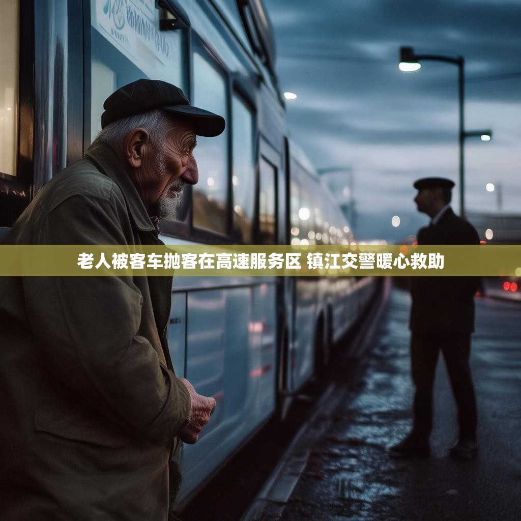 老人被客车抛客在高速服务区 镇江交警暖心救助