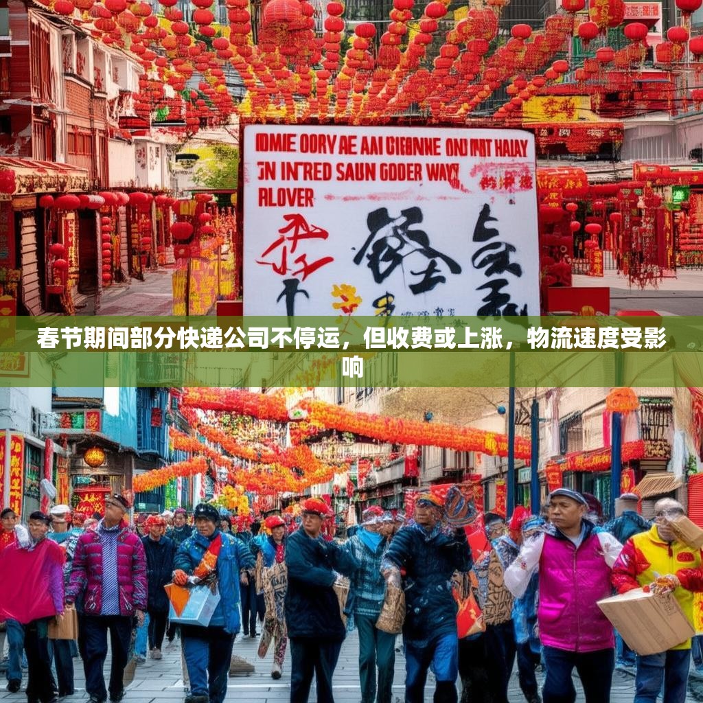 春节期间部分快递公司不停运,但收费或上涨,物流速度受影响