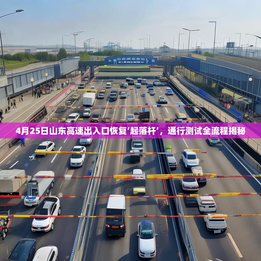 4月25日山东高速出入口恢复‘起落杆’，通行测试全流程揭秘