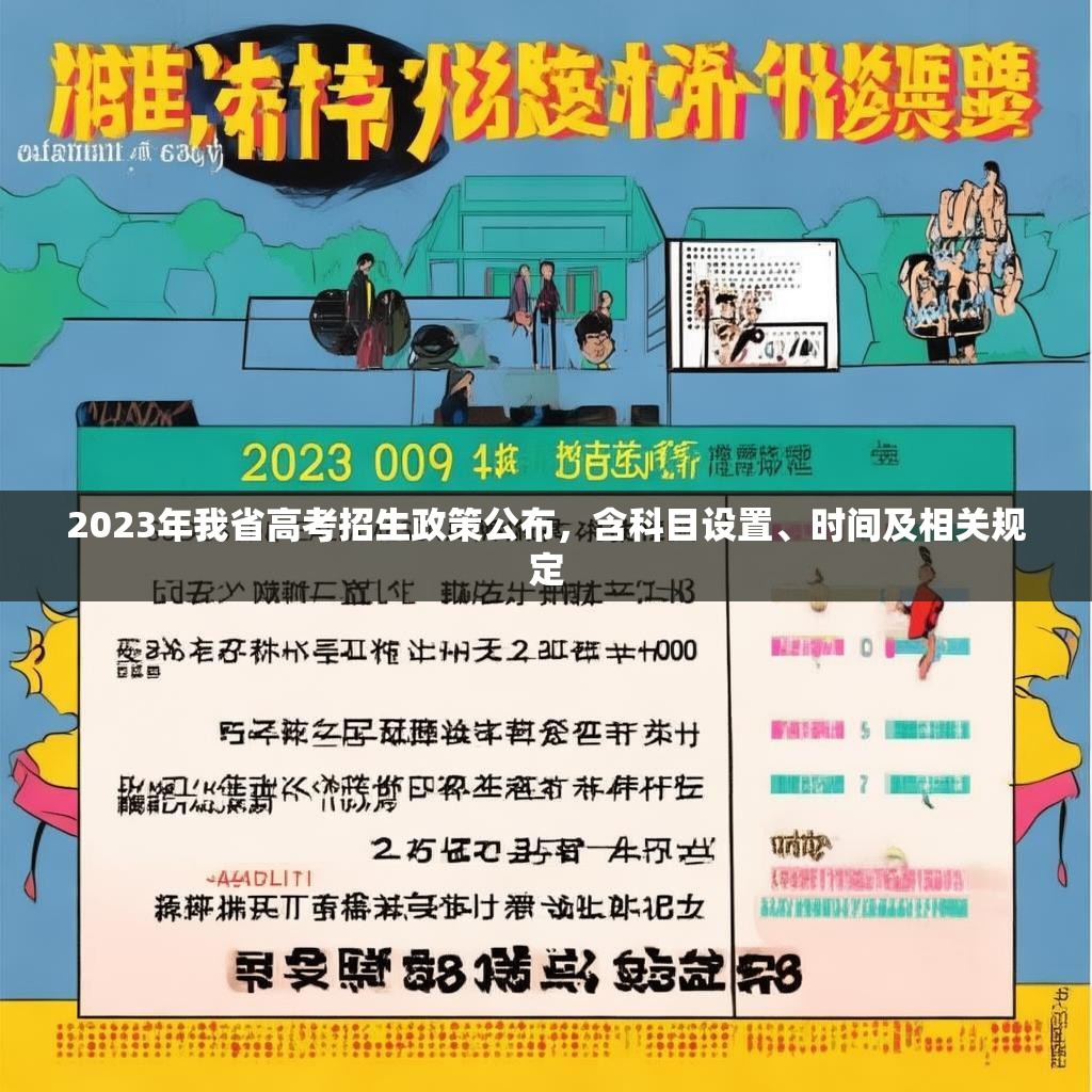 2023年我省高考招生政策公布，含科目设置、时间及相关规定