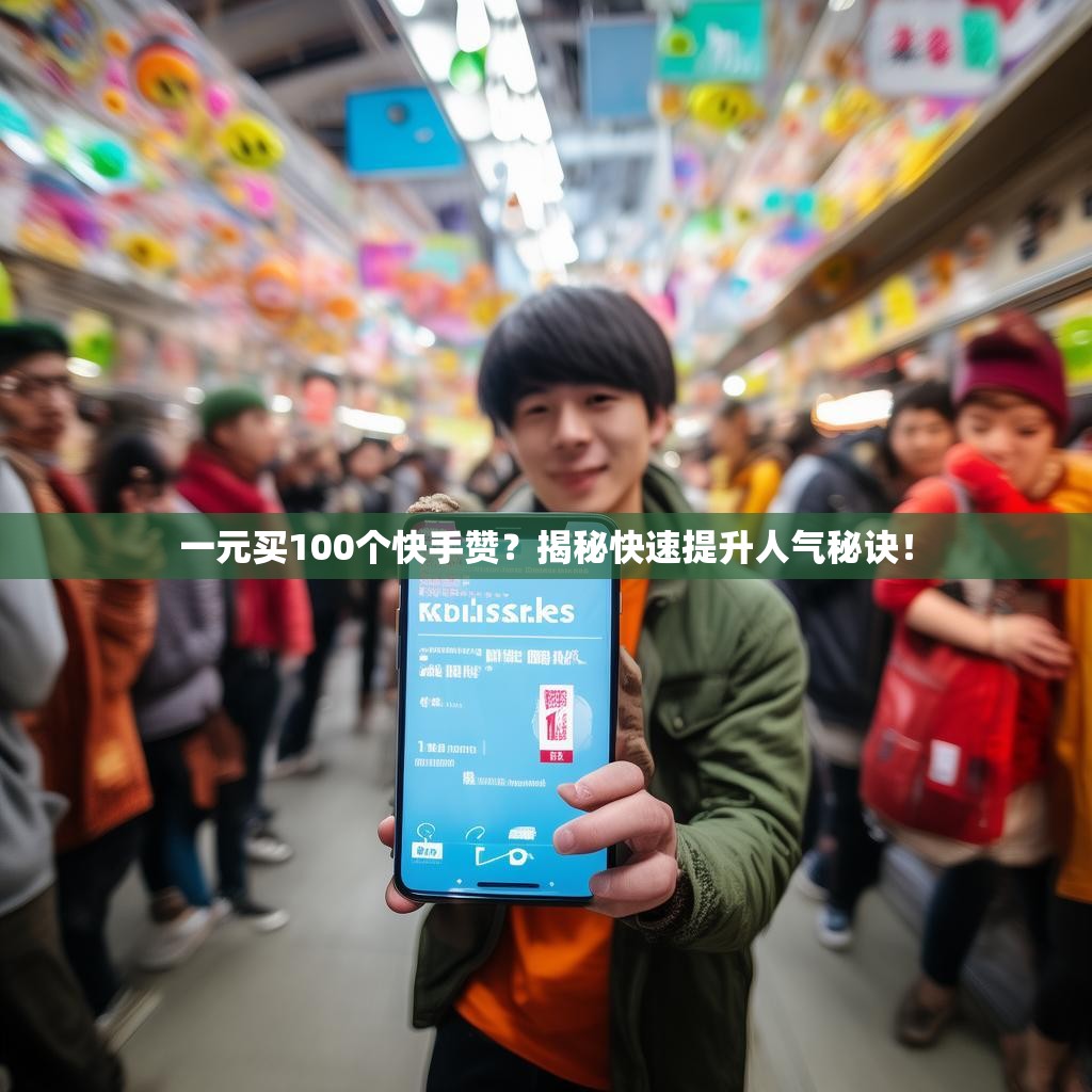 一元买100个快手赞？揭秘快速提升人气秘诀！