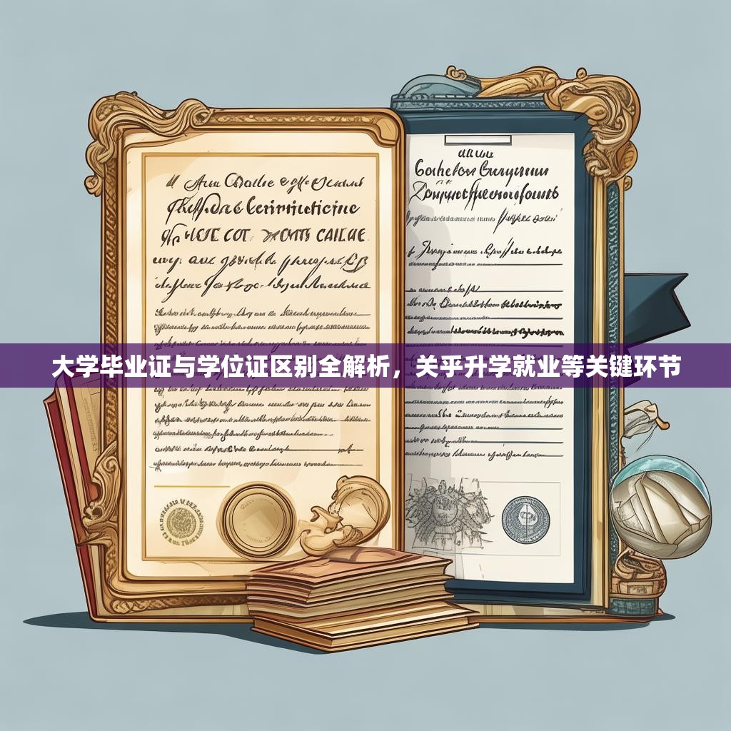 大学毕业证与学位证区别全解析，关乎升学就业等关键环节