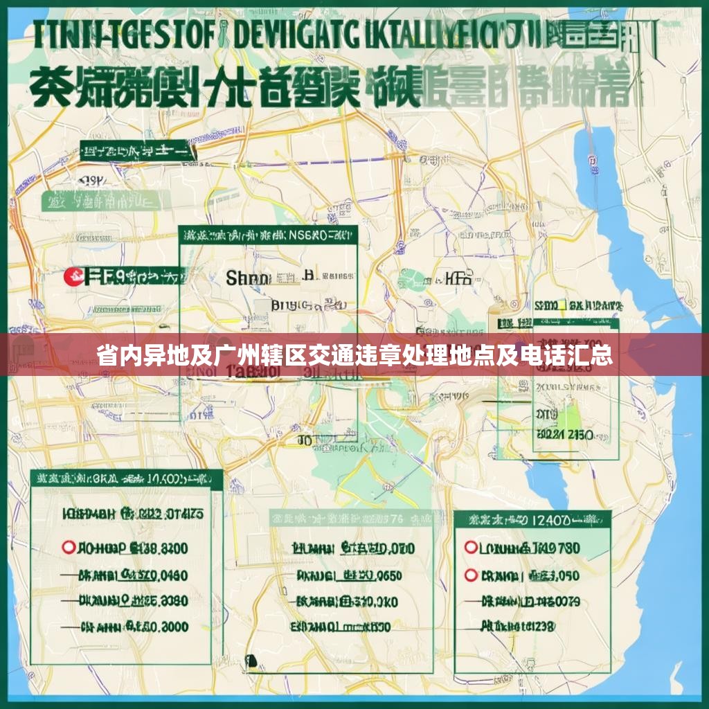 省内异地及广州辖区交通违章处理地点及电话汇总