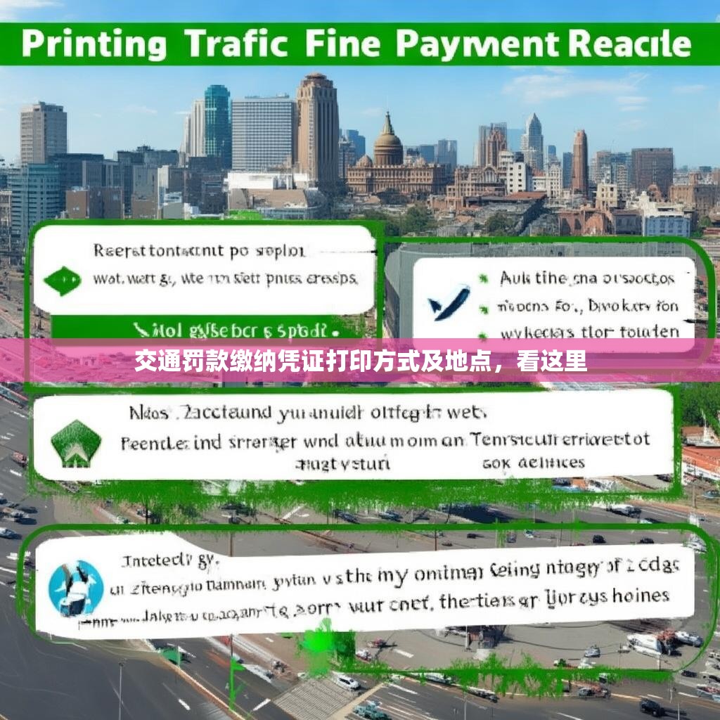 交通罚款缴纳凭证打印方式及地点，看这里