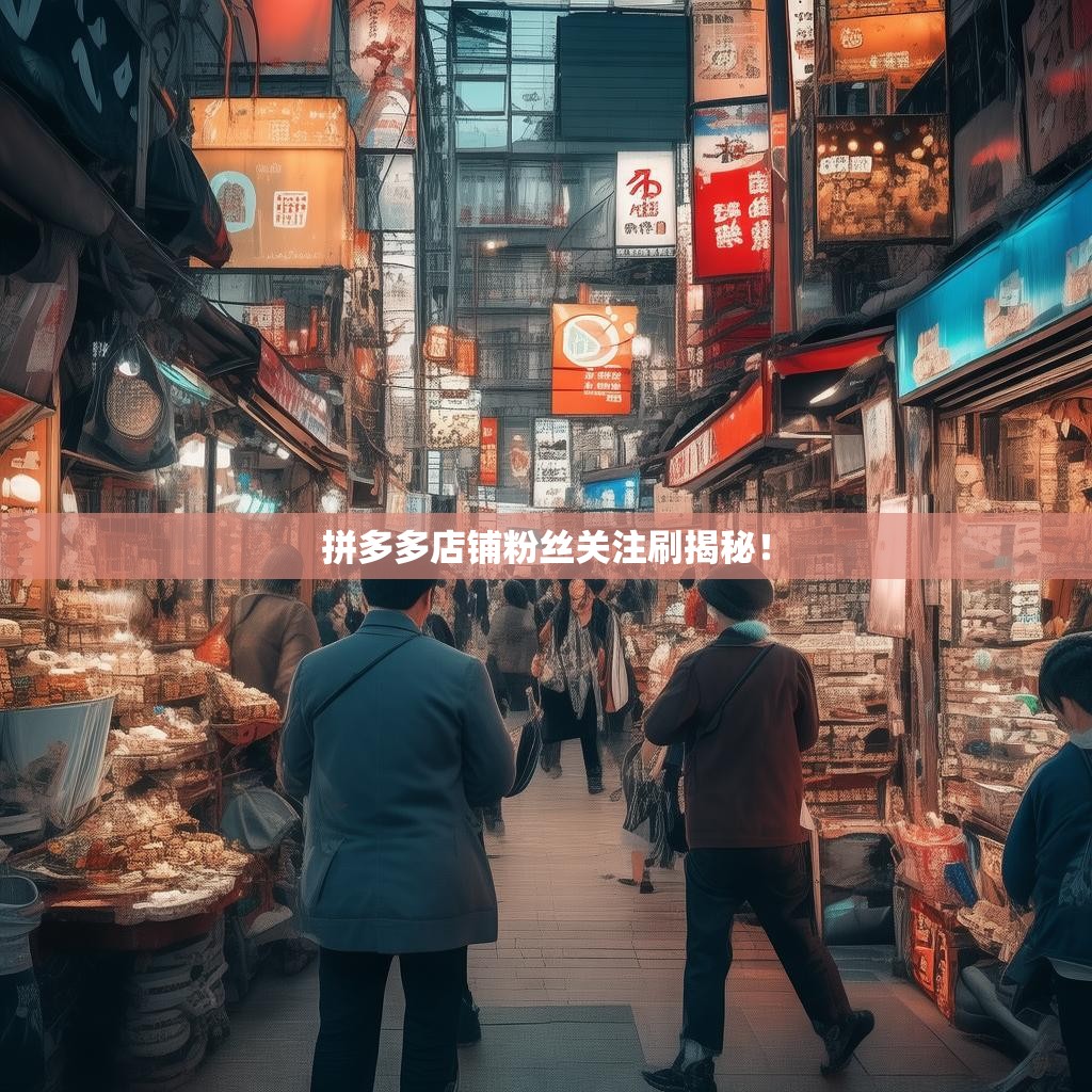 拼多多店铺粉丝关注刷揭秘！