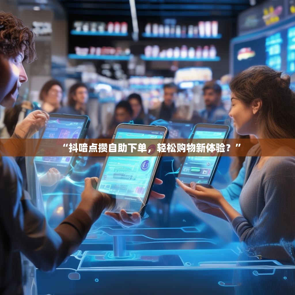 “抖喑点攒自助下单，轻松购物新体验？”