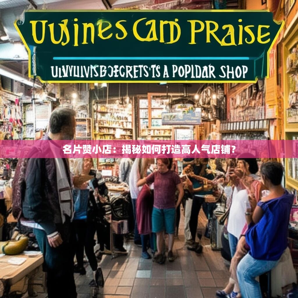 名片赞小店：揭秘如何打造高人气店铺？
