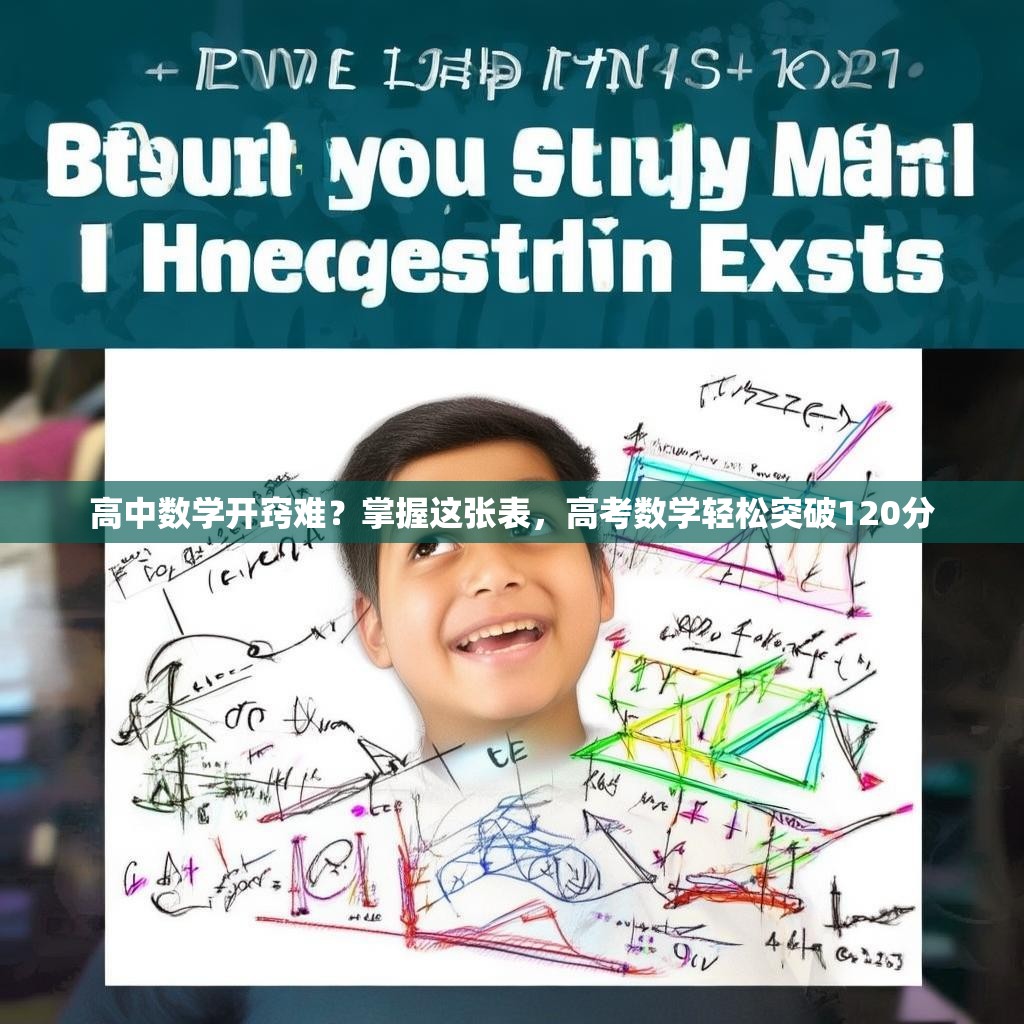 高中数学开窍难？掌握这张表，高考数学轻松突破120分