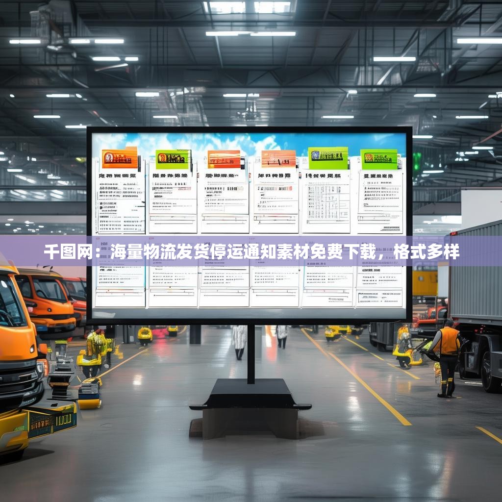 千图网：海量物流发货停运通知素材免费下载，格式多样