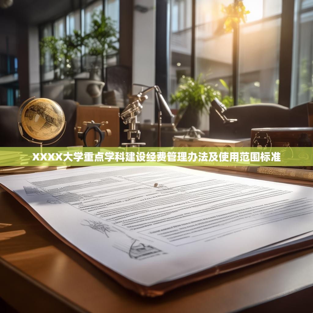 XXXX大学重点学科建设经费管理办法及使用范围标准