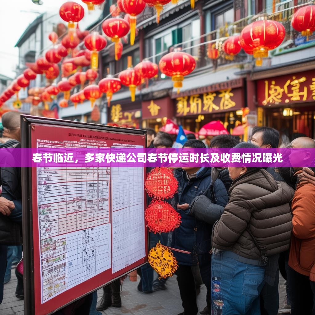 春节临近，多家快递公司春节停运时长及收费情况曝光